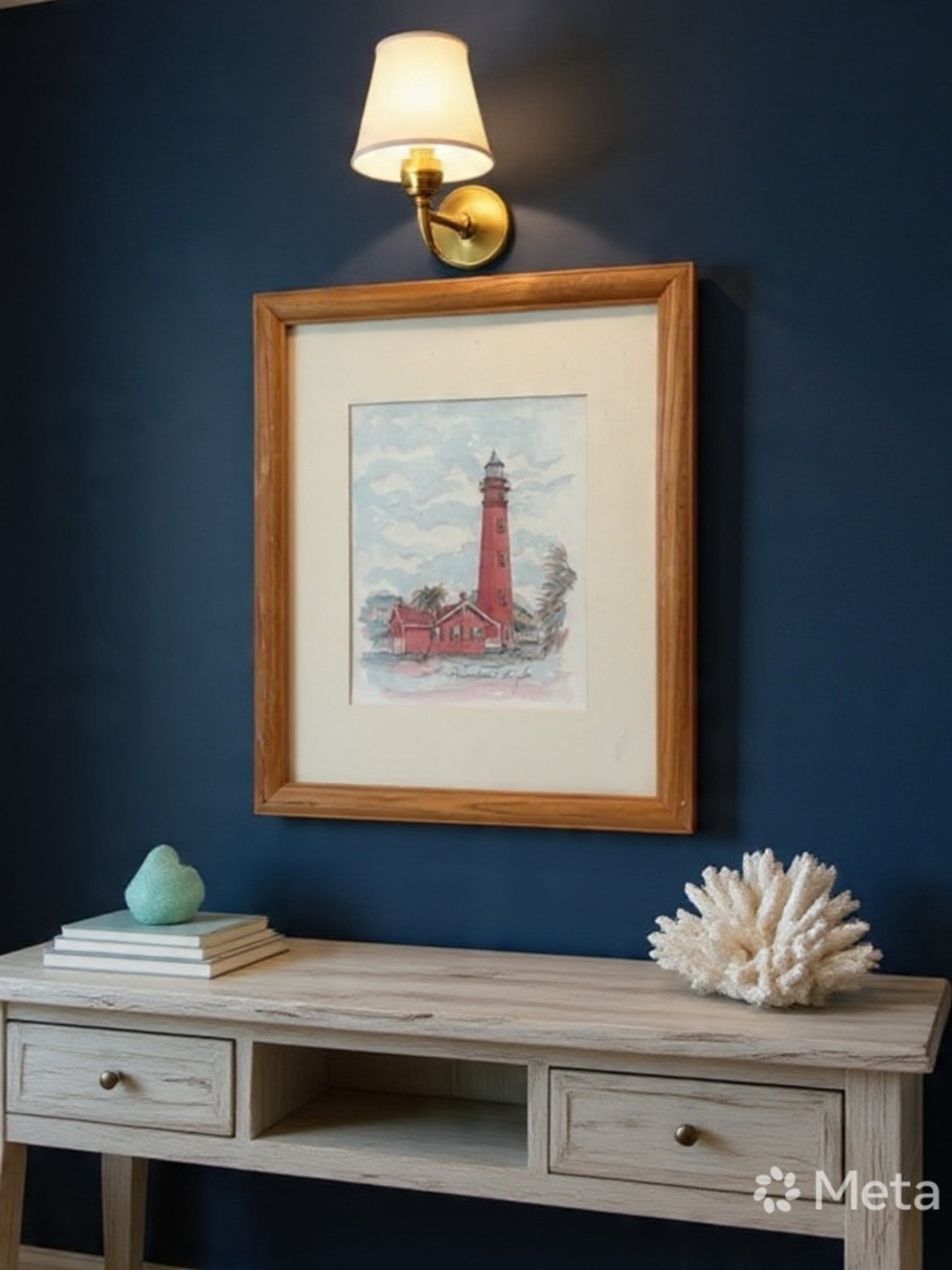 Donna Elias 11”X14” Ponce Inlet Lighthouse Watercolor Coastal Florida Decor